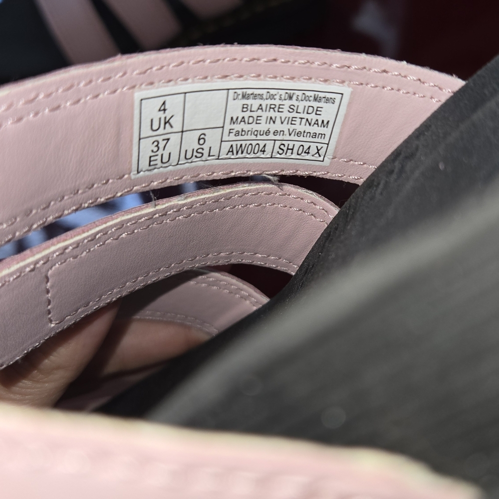 Dr Martens Blaire Pink Chunky Slides Docs Sandals Women's Size 6 - Picture 10 of 16